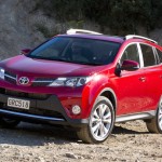 Toyota RAV4 Limited in Wildfire - on track