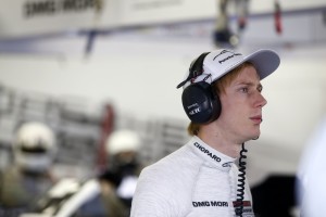 Hartley watches the team's progress at Bahrain