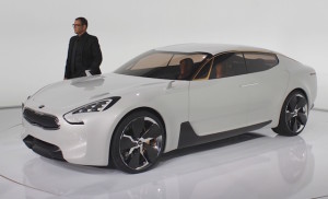 Kia design chief Peter Schreyer with the GT concept