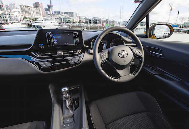Toyota C-HR Interior_ dash view on location