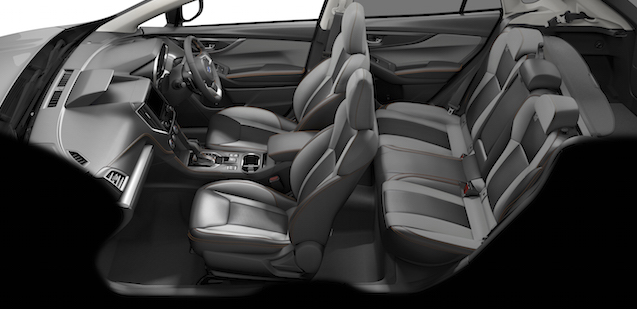 XV 2.0i Premium interior side view