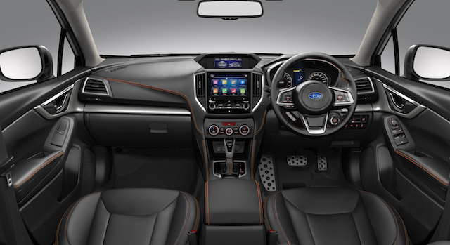 XV 2.0i Premium interior