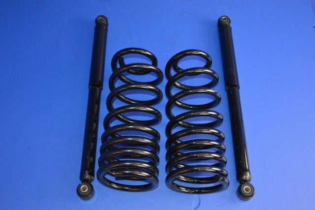 An example of the 'dual-pitch' coil springs